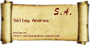 Sélley Andrea névjegykártya